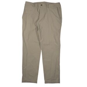 Lululemon ABC Commission Pants Khaki tan Mens Size 34 Tech Chino